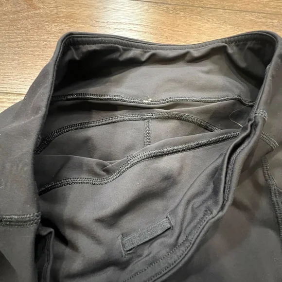Lululemon Speed Crops Black Sz 6 W6HAYS Drawstring 23" Inseam High Waist Running - Picture 9 of 12
